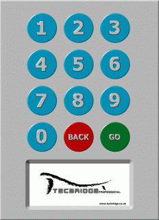 thru-glass keypad